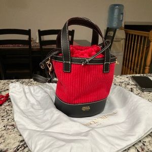 Frances Valentine Small Corduroy Bucket Crossbody Bag